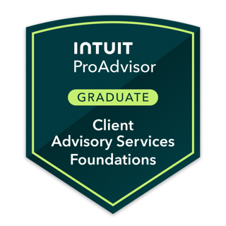 Intuit Client Advisory Services Foundations badge