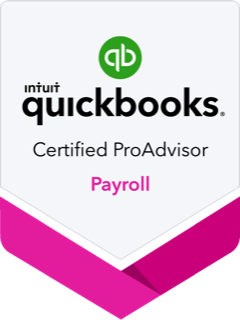 Certified QuickBooks ProAdvisor Payroll badge